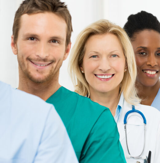 Group Of Happy Doctors Group Of Happy Successful Doctors Standing In A Row At Hospital
